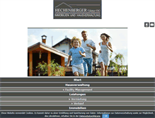 Tablet Screenshot of hechenberger.co.at